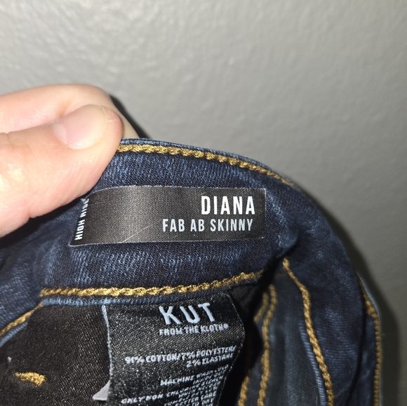Kut From The Same Kloth Jeans Diana Fab Ab Skinny Size 14 - Picture 12 of 16